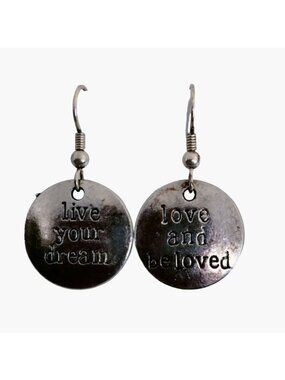 Love and Be Loved Earring Live Your Dream Inspiration  Motivation Romance